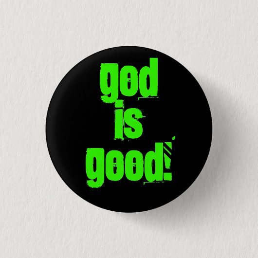 God is goed! - Gepersonaliseerd - Aangepast.. - Ge Ronde Button 3,2 Cm (Voorkant)