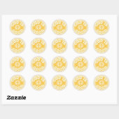 God is Goed Klassieke Ronde Sticker (Vel)