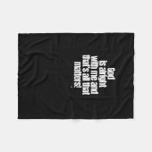 God is goed met mij en dat is alles! stic fleece deken (Voorkant (Horizontaal))