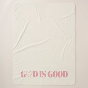 'God Is Goed' Psalm 100:5 Christelijk Katholiek Ca Sherpa Deken