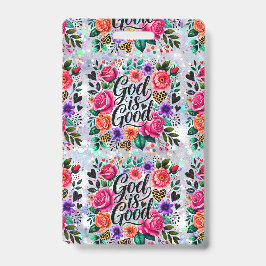 God is Goed Religieus Christelijk Cadeau Badge Ree