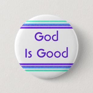 God is goed ronde button 5,7 cm