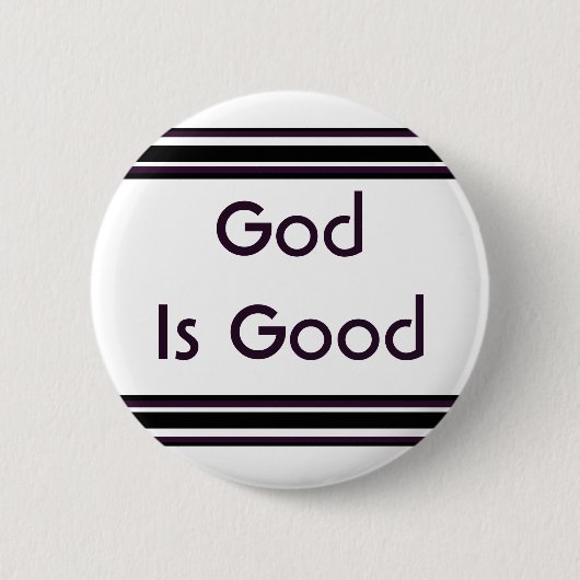 God is goed ronde button 5,7 cm (Voorkant)