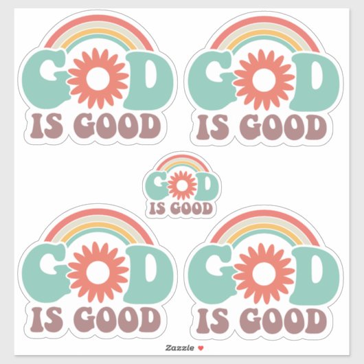 God is goed sticker (Vel)