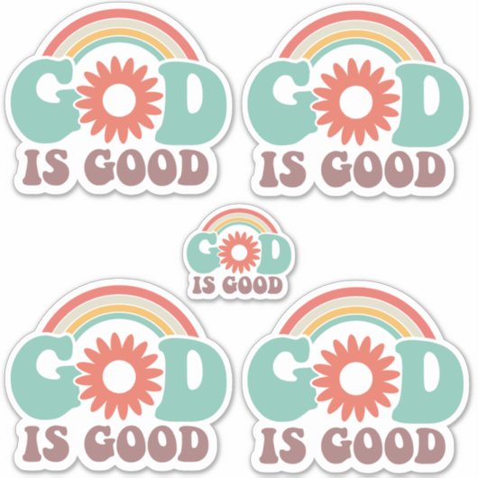 God is goed sticker (Voorkant)