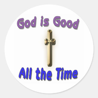 God is goed teken ronde sticker