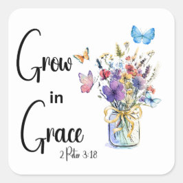 God is goed vierkante sticker