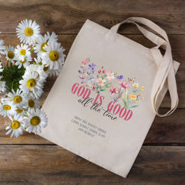 God is Goede Bijbel Zondag School Custom Tote Bag