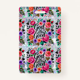 God is Goede Religieuze Christelijke Gift Badge Re