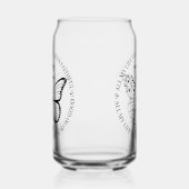 God is goede vlinder bloemen blikvorm glas (Rechts)