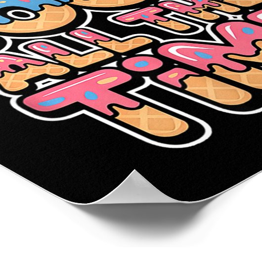 God Is Good All The Time Christian Ice Cream Drip Poster (Hoek)