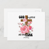 God is good all the time Christian saying Briefkaart (Voorkant / Achterkant)