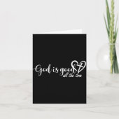 God Is Good All The Time Cross And Heart Christian Kaart (Voorkant)