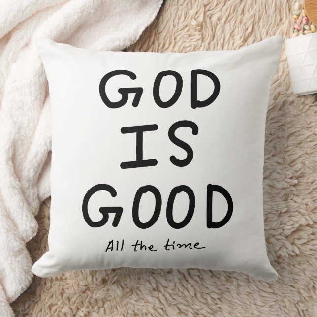 God is good all the time kussen (Deken)