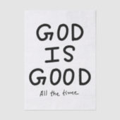 God is good all the time tissuepapier (Voorkant)