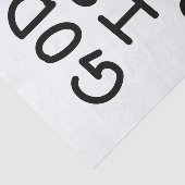 God is good all the time tissuepapier (Detail)