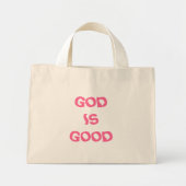 GOD IS GOOD MINI TOTE BAG (Voorkant)