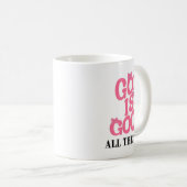 God Is Good Nk Bow Christian Jesus Girl Sister Dau Koffiemok (Voorkant rechts)