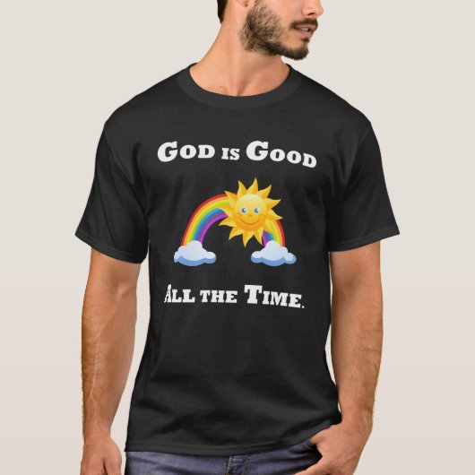 God is Good Saved by Grace Worship Jesus Christ Sa T-shirt (Voorkant)