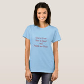 God is Great Beer Goodand Mensen zijn gek T-shirt (Voorkant volledig)