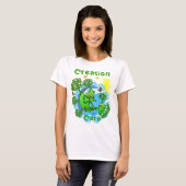 God is Groen~ Creation Care Kleding T-shirt (Voorkant volledig)