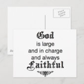 God is groot briefkaart (Voorkant / Achterkant)