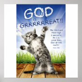 GOD IS GROOT! - Christelijke Posters voor kinderen (Voorkant)