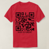 God is Grote Qr Code T-shirt (Design voorkant)