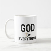 God is groter 15 oz koffie Mok (Links)