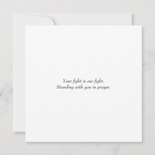 GOD IS GROTER DAN BORSTKANKER Gebed Kaart (Achterkant)