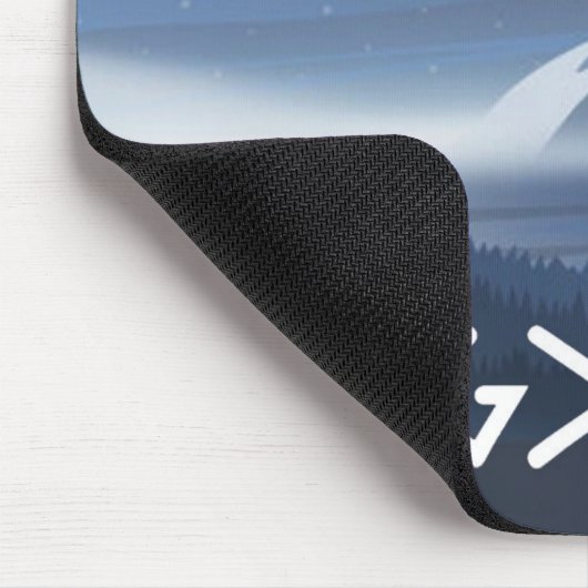 God is groter dan de hoogten en Lows Mousepad Muismat (Hoek)