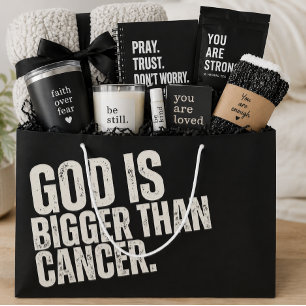 God is groter dan kanker   Verzorgingspakket voor  Groot Cadeauzakje