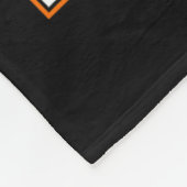 God is groter dan leukemie Oranje lintgift Fleece Deken (Hoek)