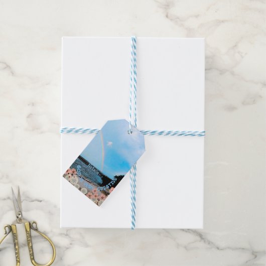 God is heel creatief cadeaulabel (Met Touw)