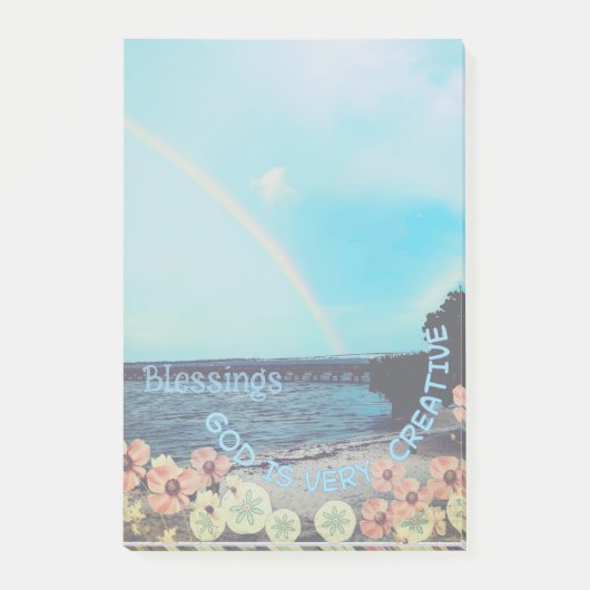 " God is heel creatief" Post-it® Notes (Voorkant)