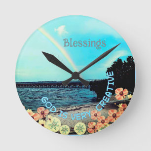 God is heel creatief ronde klok