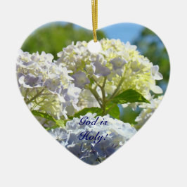 God is Heilig! geschenken Ornamenten Blau Hortensi