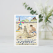 God is het Inspirerend Briefkaart van de bouwer (Staand voorkant)