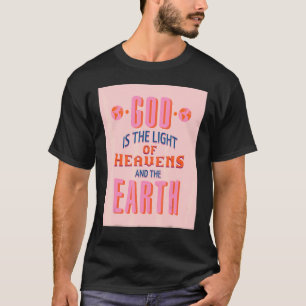God is het licht van de Heavens die Christelijke F T-shirt