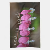 God is het liefdeshart theedoek (Verticaal)