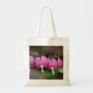 God is het liefdeshart tote bag