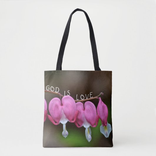 God is het liefdeshart tote bag (Voorkant)