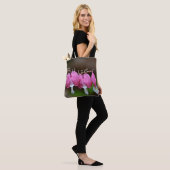 God is het liefdeshart tote bag (Op model)
