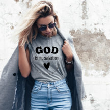 God is het T-shirt van mijn Salvation Women's