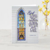 God is het wenskaart van liefde kaart (Gele Bloem)