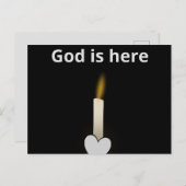 God is hier een prachtige berichtenkaars briefkaart (Voorkant / Achterkant)