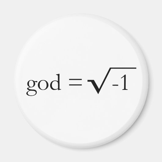 God is Imaginair Magneet (Voorkant)