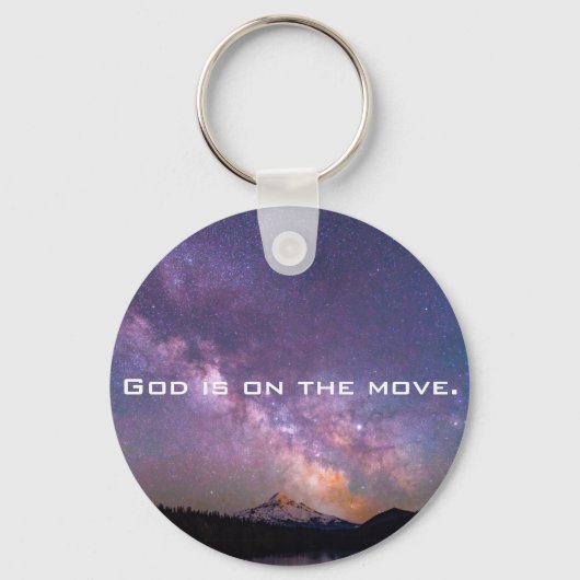 God is in beweging Sleutelhanger (Voorkant)