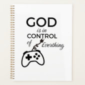 God Is In Control Christian Spiral Notebook - Fai Planner (Voorkant)