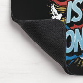 God is in Controle Christelijk Mousepad Muismat (Hoek)